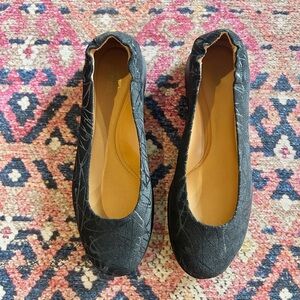 Samuel Hubbard Freedom Dance Black Scribble Suede Loafer Shoe